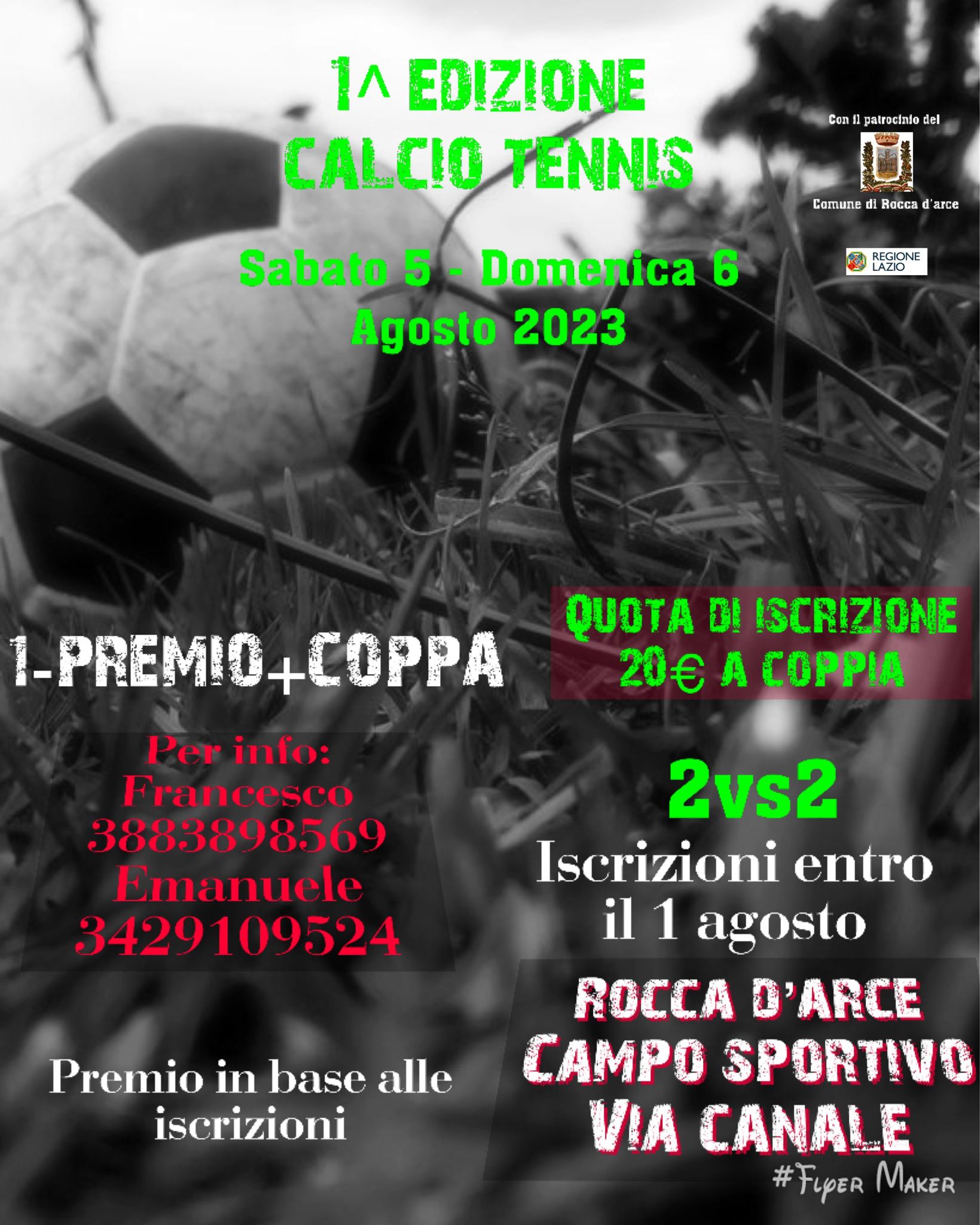1 edizione calcio tennis.05.08.2023